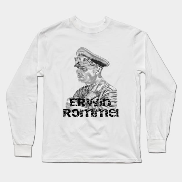 Erwin Rommel Long Sleeve T-Shirt by leodesigns